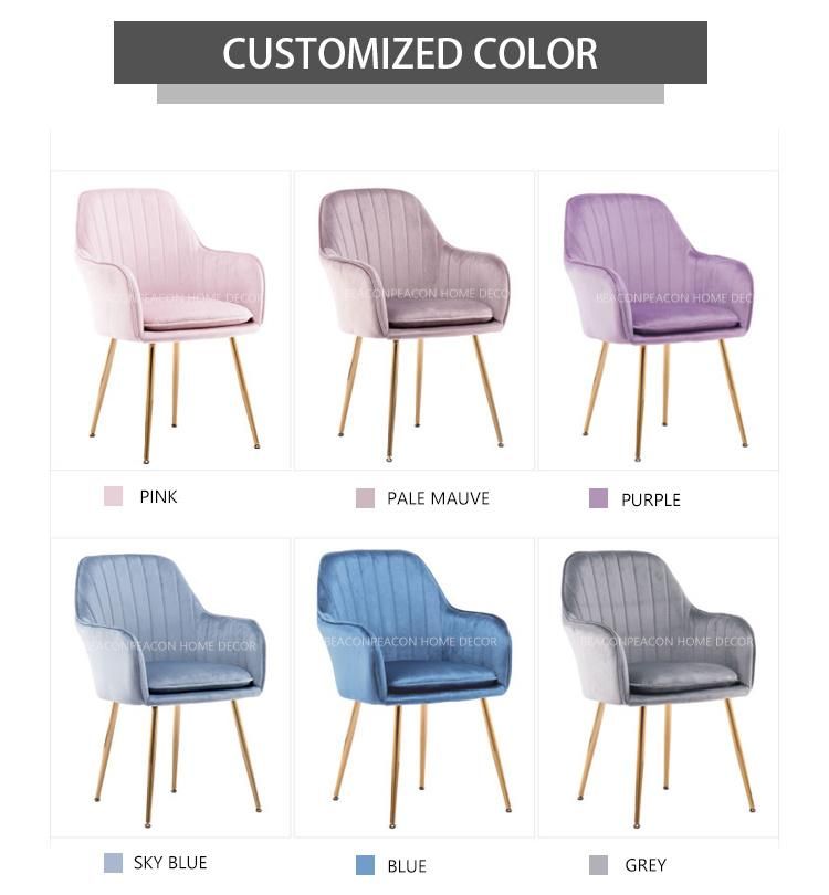Luxury Mantis Fabric Metal Dining Chair
