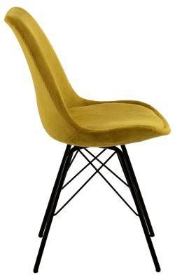 Chinese Twolf Chairs Modern Stylish PP Plastic Chairs with Metal Legs Modern Chair with Thick Padding