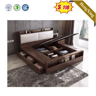 Morden House Bedroom Furniture Set Wooden Dressing Table Simple Style Queen Size Bed