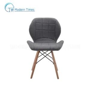 Nordic Upholstered Seat Wooden Legs Dining Living Room Chair