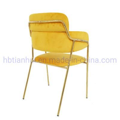 Modern Restaurant Iron Metal Hotel Clear Acrylic Resin Plastic Furniture Dining Chair