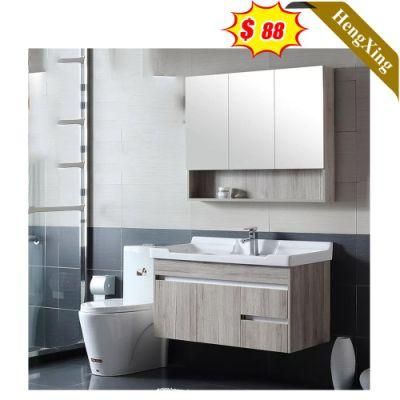 Simple Wholesale Design Stylish Hot Sell Glass Basin Bathroom Cabinet with Mirror
