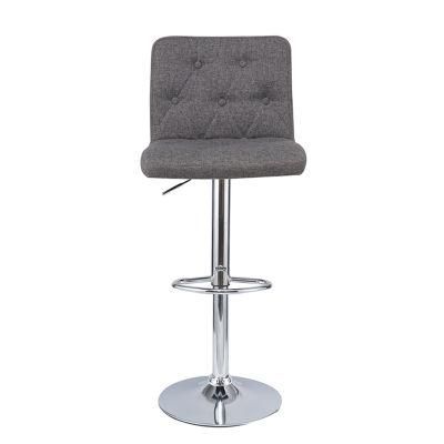 Provide Customized Services Home Furniture Modern Nordic Style PU Bar Chairs with Chrome Legs