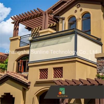 Automatic Roller Blinds/ Fabric Blinds/Vertical Fabric/ Outdoor Hurricane Windproof Roller Blinds with Ziptrack