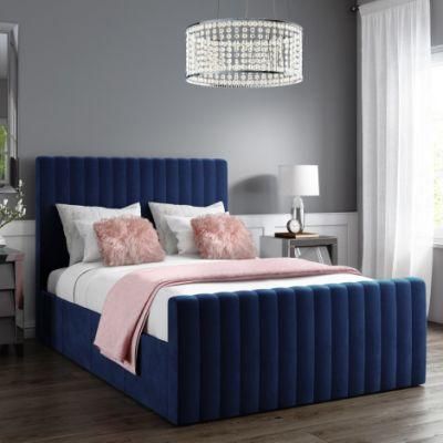 Modern Furniture Velvet Crush Twin Bed with Bedroom Furniture Multifunction Storage Bed