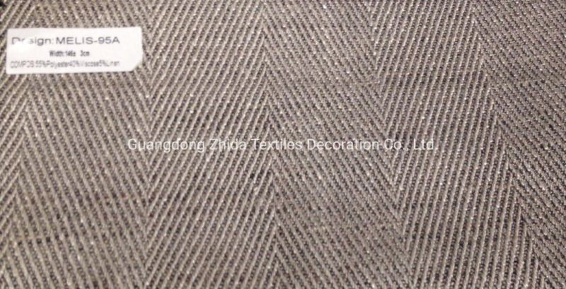 Herring Bone Jacquard Upholstery Covering Sofa Furniture Fabric