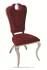Simple Design Red Wedding Chair Dining Chair with Stainless Steel Frame