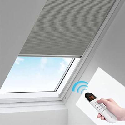 Electric Cellular Shades Honeycomb Blinds Remote Control Window Shades for Skylight