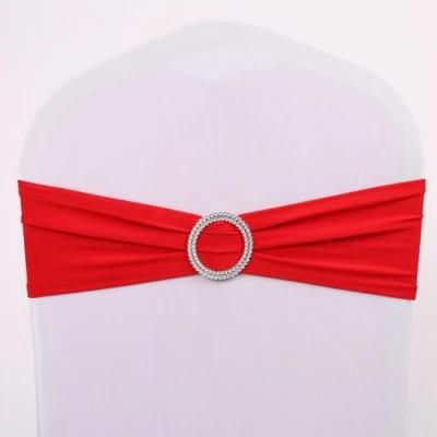 Elastic Spandex Sash with Buckle for Chair of Wedding and Banquet