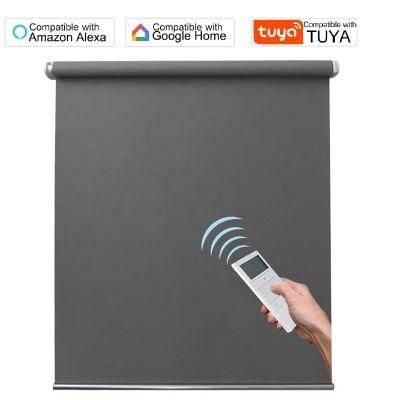 Motorized Shades Tuya Smart Blinds Alexa Google Compatible Blackout Fabric