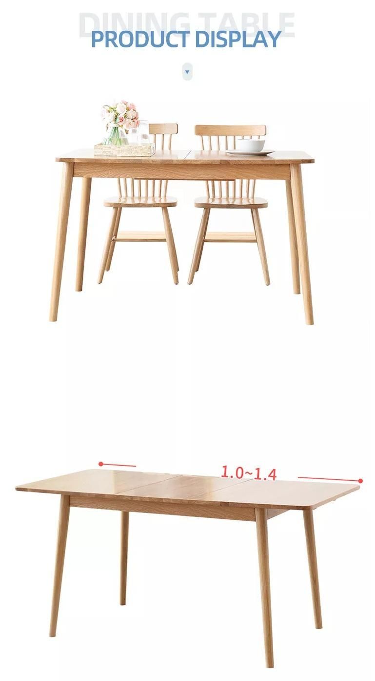 Furniture Modern Furniture Table Home Furniture Wooden Furniture China Cheap Modern Home Wood Large Extendable 6 8 Seater Dining Table and Chair Set