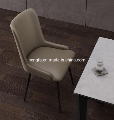 Modern Furniture Steel Legs Fabric Leather Cushion Office Dining Chairs