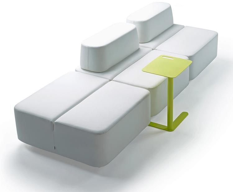 Full Metal Square White Coffee Table Side Table Suitable for Sofa in Office Space