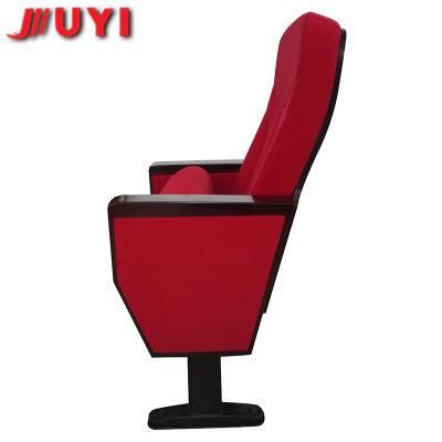 Factory Price Colorful Fabric Seat Wooden Armrest Folding Chair