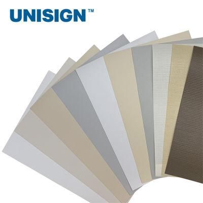 100% Blackout Curtain Fabric Thermal Insulated Fabric Vinyl Roller Shades Blinds for Windows