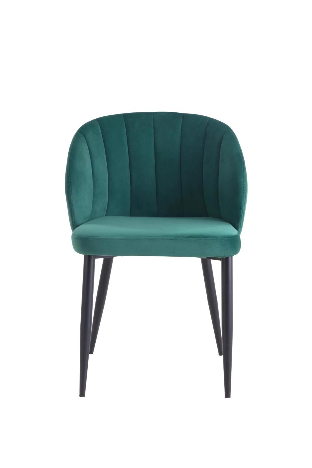 Hot Sale Modern Design Home Furniture Dining Chair Colored Velvet Dining Chair