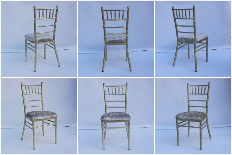 Modern Outdoor Hotel Banquet Wedding Lawn Aluminum Bamboo Chair