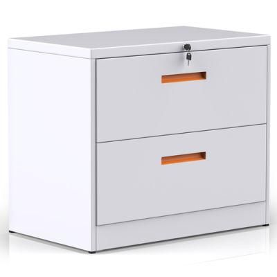 Metal Lateral File Cabinet with Lock 2 Drawer Filing Cabinets File Storage Cabinet