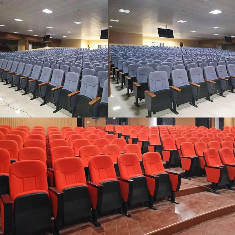 Foshan Luxury Aluminum Alloy Movie Cinema Seating Auditorium Chair