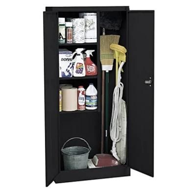 Durable Door 3 Shelves Cam Locking Steel Tools Storage Cabinets for Cleaning Tools