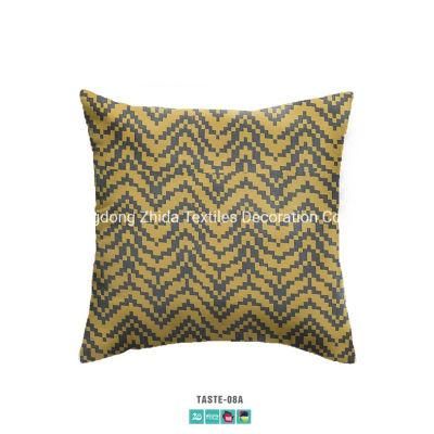 Home Bedding Linen Palindromic Pattern Sofa Fabric Upholstered Pillow