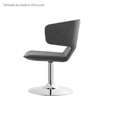 Leisure Type Wing Chair with Chrome Base