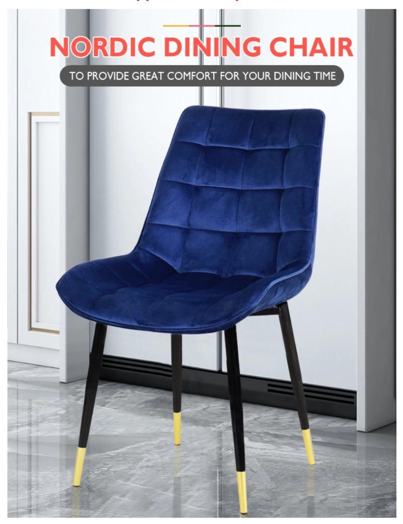 Dinning Room Furniture Restaurant Modern Upholstered Velvet Dining Chair