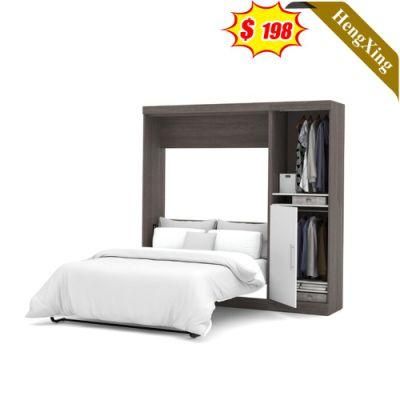 Foldable Modern Wooden Home Hotel Bedroom Furniture Storage Kids Bed Double King Bed Wall Sofa Bed (UL-22WB053)