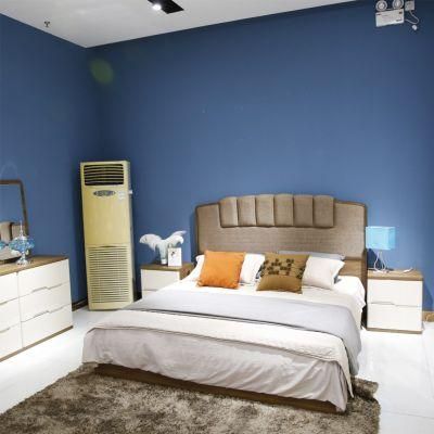 Hot Sale Foshan Furniture Wooden Fabric Bedroom Set