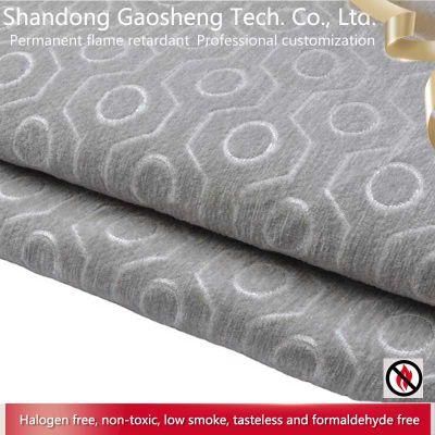 Flame Retardant Polyester Jacquard Velvet Sofa Fabric for Home Textile