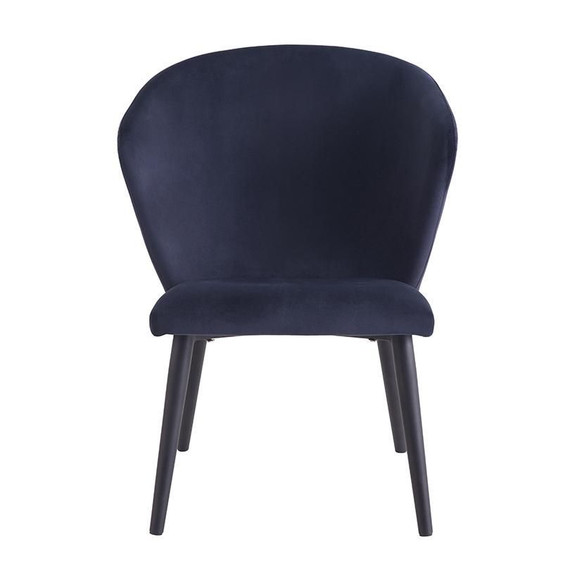 Modern Hot Sale Metal Leg Chair Comfortable Fabric Dining Chair Wholesale Armless Chair Home Furniture Chair