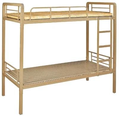 2 Persons Double Bunk Bed with Desk Cabinet Dormitory Bed
