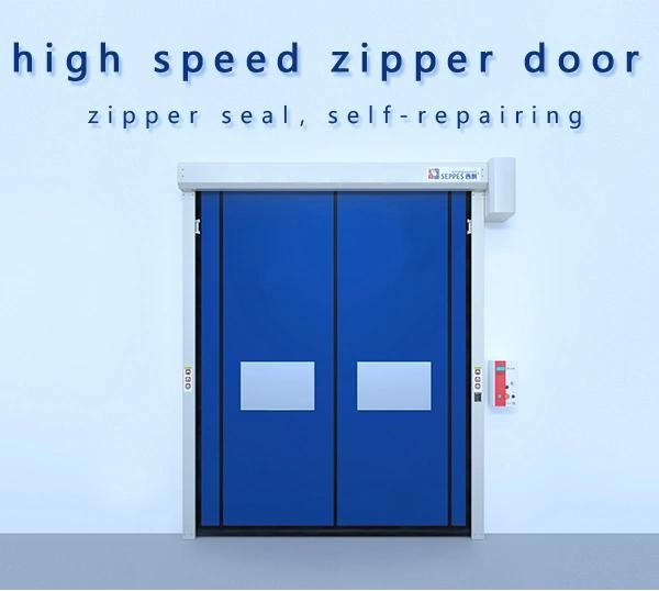 New Style Automatic Zipper Door Self-Recovery PVC Door High Speed Door Zipper