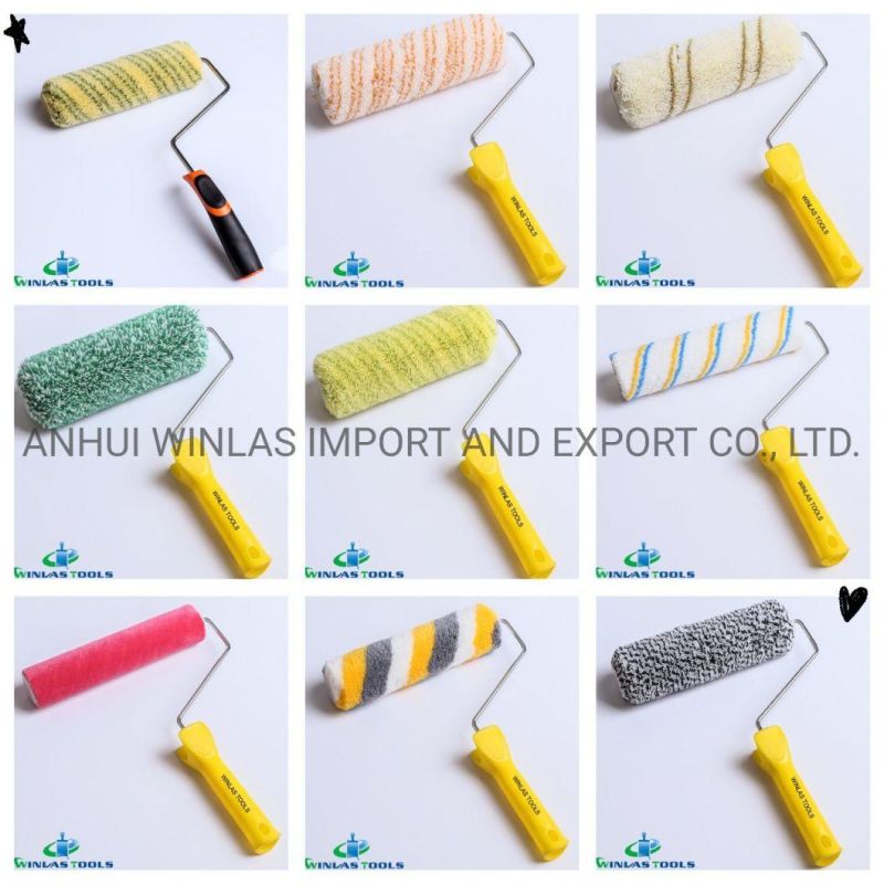 9 Inch 30mm 1 3/4′′ Long Pile Nap Yellow Polyester Paint Roller