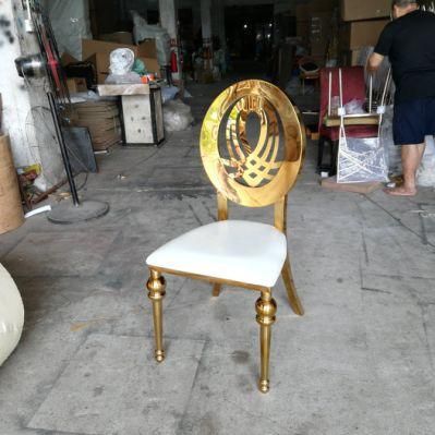 Foshan Factory Wholesale Gold Banquet Dining Chair for Sale