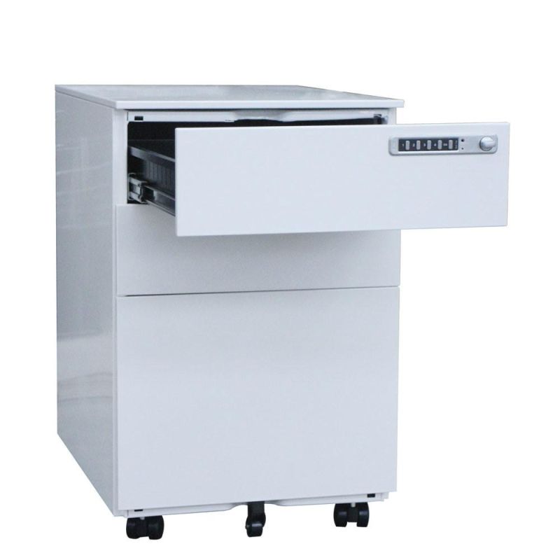 Mobile Pedestal Modern Mobile File Cabinets Metal Filling Cabinet with Coded Lock
