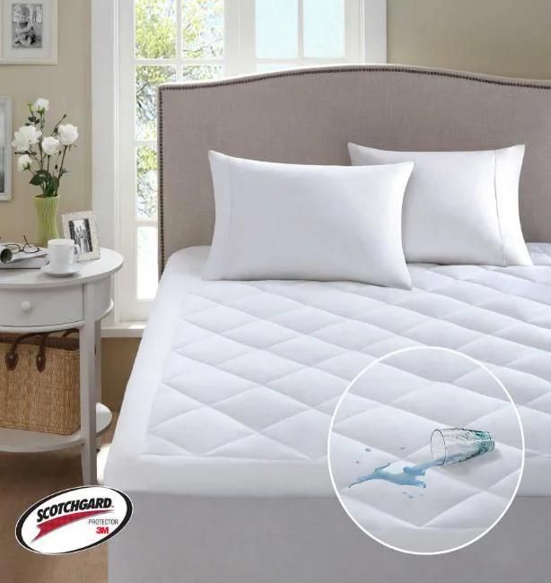 100% Polyester Knitted Fabric Waterproof Mattress Protector