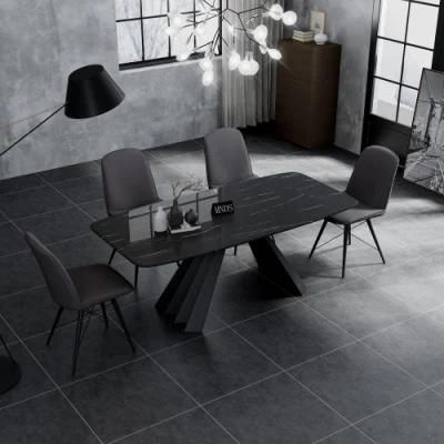 Dining Room Furniture Set High Quality Fabric Cover Dining Chair with Carbon Steel Leg Frame