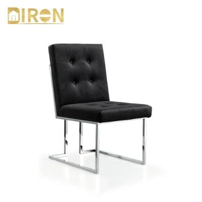 Modern Home Velvet Furniture Upholstered Fabric Dining Chairs