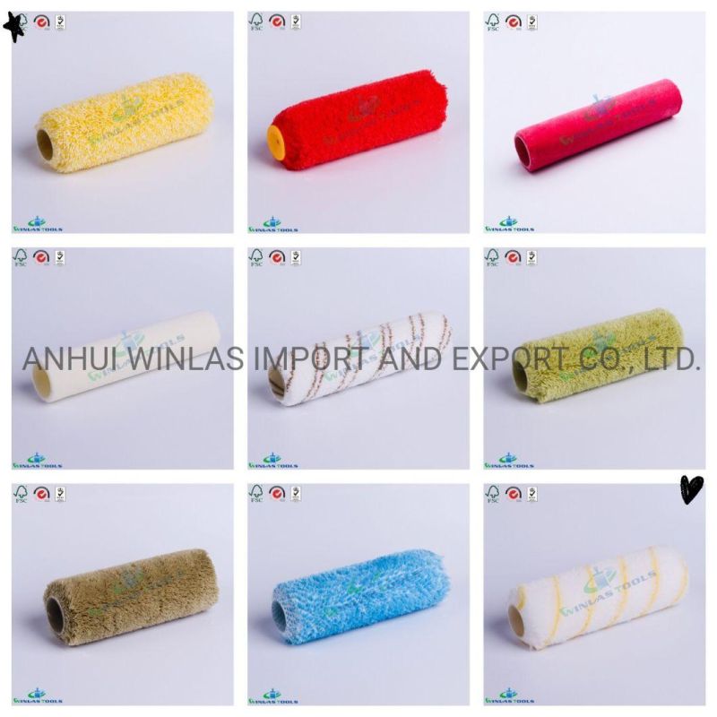 India Popular Yellow White Mixture Paint Roller