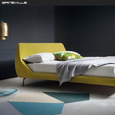 Foshan Gainsville Factory Bedroom Furniture of Leather Beds Queen Size Upholstered Modern Wall Bed