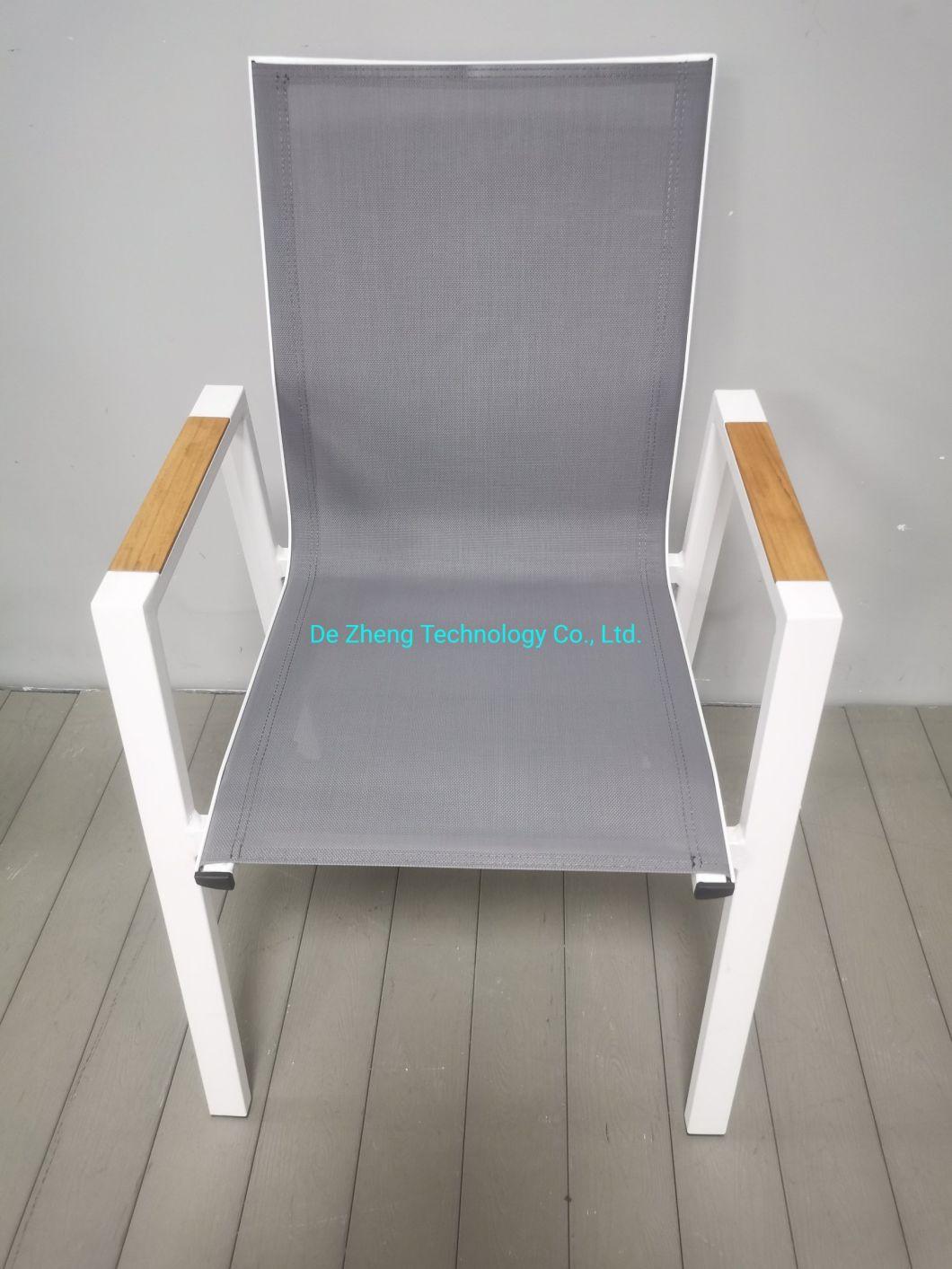 Rattan Bistro Chair French Rust-Proof Aluminum Modern Furniture Wholesale Cafe Poolside Bistro Mesh Chair