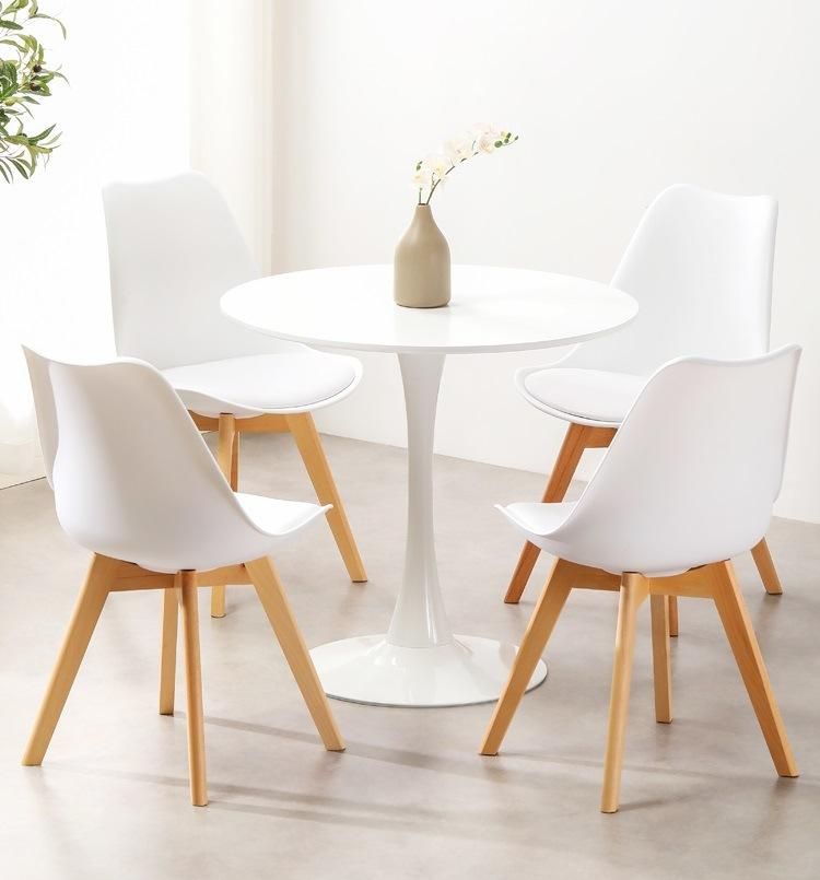 Scandinavian Design Furniture Suppliers Nordic Dining Chair with Wood Legs