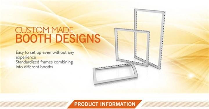 Straight Aluminum Fabric Trade Show Backwall Fabric Display Stands