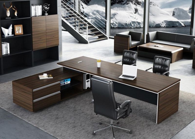 Wholesale Luxury Office Table Executive Desk Computer Desk Wooden Furniture