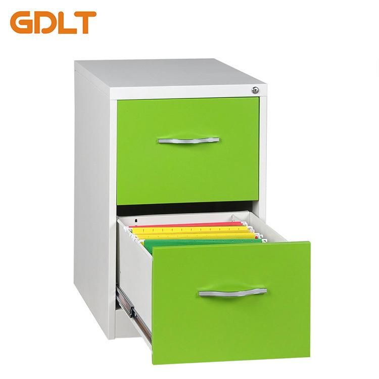 The Outer Clasp Hands 2 Drawers Metal Filing Cabinet