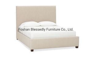 Fabric Bed Simple Concise American Style Furniture Mattress Bed
