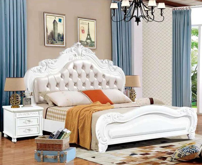 Factory Supply Directly Bedroom Sets Luxury Wholesale Carved Custom Bed