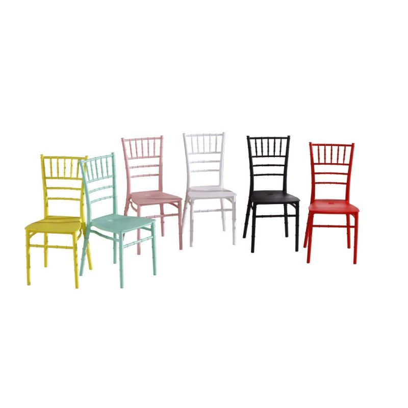 Wholesale Cheap PP Chiavari Tiffany Bamboo Chair Plastic Party Rental Chair