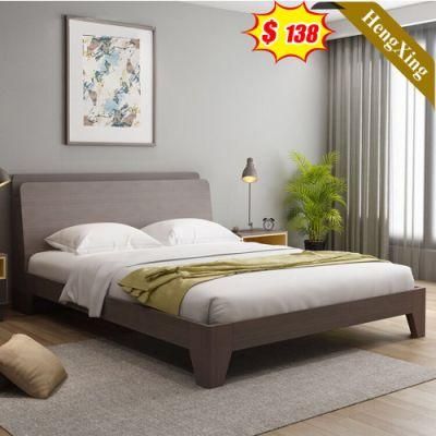 Modern Home Hotel Bedroom Furniture Set MDF Wooden Double King Bed Wall Sofa Bed Children Kids Bed (UL-20BC036)